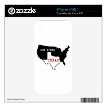 Texas Pride! Texas / Not Texas iPhone 4S Decals