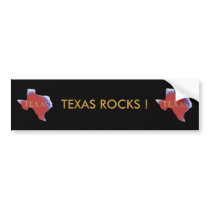 texas rocks bumper sticker bumper stickers
