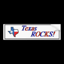 Texas Rocks! bumper stickers by WRDGateway Texas Rocks! bumper stickers