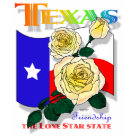 basic_fitted_longsleeve - Texas rose illustration and design by Duncan Reed