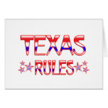 Texas Rules Greeting Card