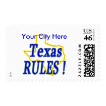 Texas Rules ! postage by TShirtDotCom Texas Rules ! postage