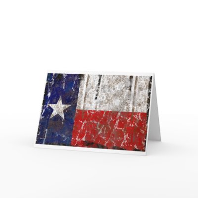 Texas Rusted Lone Star State Flag Greeting Card by Funkart