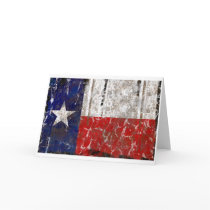 Texas Rusted Lone Star State Flag cards
