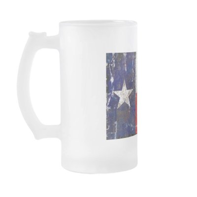 Texas Rusted Lone Star State Flag Mugs by Funkart