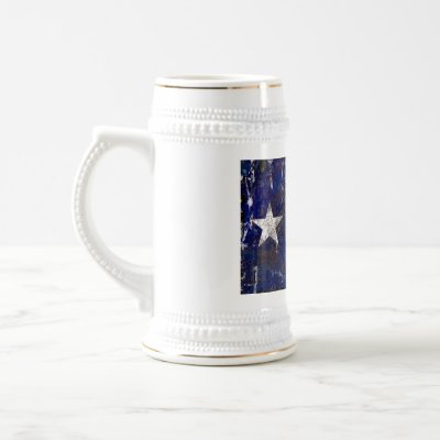 Texas Rusted Lone Star State Flag Coffee Mugs by Funkart