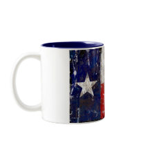 Texas Rusted Lone Star State Flag mugs