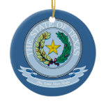 Texas Seal Christmas Ornament
