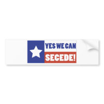 Texas Secede bumper stickers by worldsfair Texas Secede bumper stickers