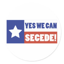 Texas Secede Round Sticker
