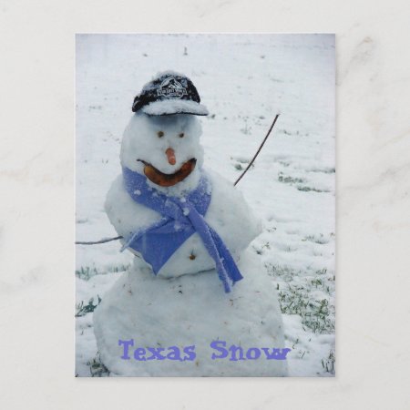 Texas Snow postcard