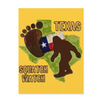 Texas Squatch Watch Postcards