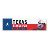 Texas Stands for Change - Obama Bumper Sticker bumper stickers by evarmy98x Texas Stands for Change - Obama Bumper Sticker bumper stickers