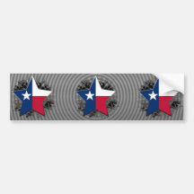 Texas Star Bumper Sticker