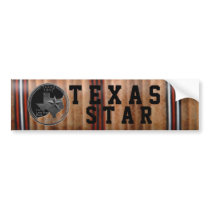 Texas Star Bumper Sticker