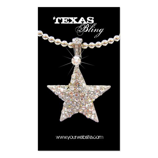 Texas Star Jewelry Business Card Fashion (front side)