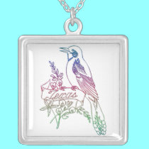 "Texas State Bird - The Mockingbird" Necklace by Artists4God "Texas State Bird - The Mockingbird" Necklace