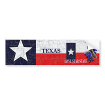 TEXAS STATE FLAG BUMPER STICKERS