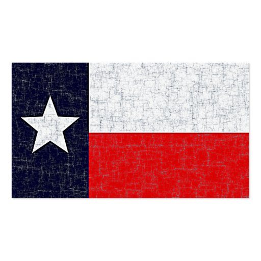 TEXAS STATE FLAG Business Cards (back side)