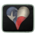 Texas State Flag In A Heart iPad Sleeves