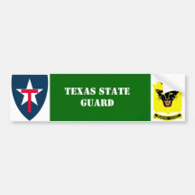 Texas State Guard 4th Reg. Bumper Sticker