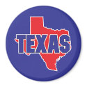 Texas State magnets by TurnRight Texas State magnets