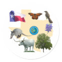 Texas State Symbols stickers