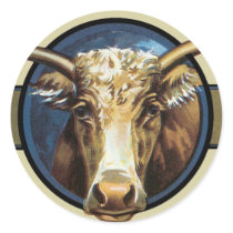 Texas Steer Longhorn Stickers