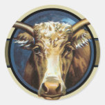 Texas Steer Longhorn Stickers