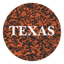 TEXAS ROUND STICKERS