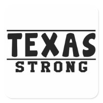Texas Strong Designs Square Sticker