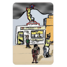 TEXAS TAVERN CHARACTER MAGNET