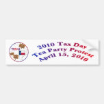 Texas Tax Day Tea Party Protest Bumper Stickers