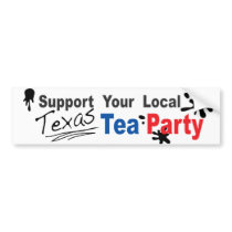 Texas Tea Party Bumper Sticker- Ironic