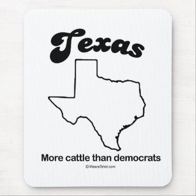TEXAS - "TEXAS STATE MOTTO" T-shirts and Gear Mouse Pad by humortees