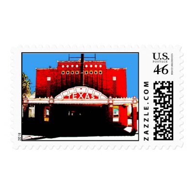 Texas Theater Stamp by jtoddcrosby