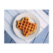 Texas Waffle Postcard by catherinesherman Texas Waffle Postcard