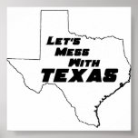 Texas White Poster posters