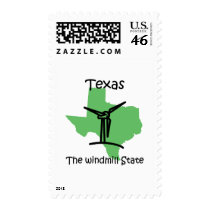 Texas windmills postage stamp