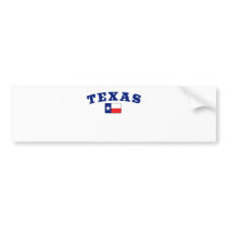Texas with Flag Bumper Stickers