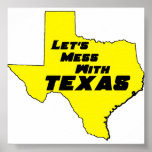 Texas Yellow Poster posters
