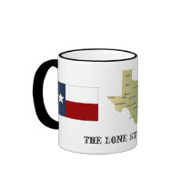 TexasCitiesMap, texas_flag, The Lone Star State... mugs