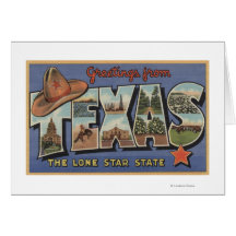 TexasGreetings From The Lone Star State Cards