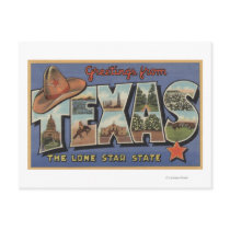 TexasGreetings From The Lone Star State Postcard