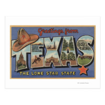 TexasGreetings From The Lone Star State postcards