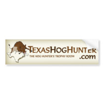 TexasHogHunter.com Bumper Sticker bumper stickers