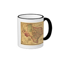 TexasPanoramic Map Coffee Mug