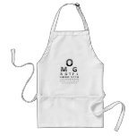 Text Addict's Eye Chart Aprons