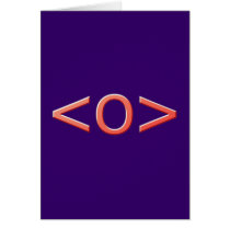 Text ASCII eye eye Greeting Card