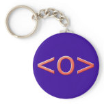 Text ASCII eye eye Keychain